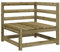 vidaXL Garten Ecksofa, Modular Sofa mit Rückenlehne, Gartensofa Gartensessel mit Lattenrost, Lounge Sessel Gartenmöbel, Kiefernholz Imprägniert