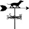 ANCNA-U Windfahne für Dachhalterung, Wetterhahn, Garten, Outdoor, Windrichtungsanzeige, Tier, Hund, Welpe, Metall, Wetterfahne, Heimdekoration, Ornament, Geschenk für Bauernhof, Dackel