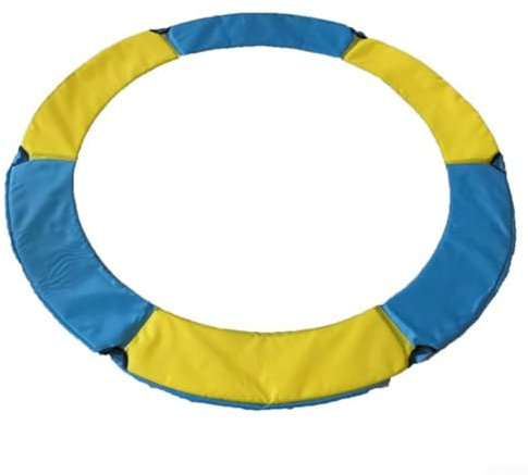 MeevrgR Trampolin-Umrandung, Oxford-Stoff, widerstandsfähiges PVC, Kindersicherung (1,2 m, Gelbblau), PA378SW0T860KB6837DJY1