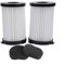 2pcs Filters Spare Part for Goodmans Compact Cylinder Vacuum Cleaner 356277 Accessories, Vacuum Cleaner Filter Replacement Part