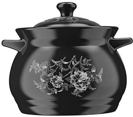 Garneck 1 Pieza 2 cazuela de cerámica cocina meli basic sia Aislado Cacerola de cerámica estofado cazuela de barro olla de cazuela estufa horno olla multiusos exquisita olla de caldo