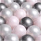 MISIOO Bälle für Bällebad - 600 Stück 6 cm – Rosa - Perle - Silber – Weiche & Ungiftige Bälle - Spielzeug Baby. Große Menge für endlosen Spaß und ideale Ergänzung für jeden Spielbereich!