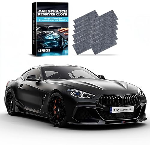 12 Stück Nano Sparkle Tuch für Autokratzerentfernung, Hochwertiges Nano Kratzerentfernertuch, Autolack-Reparatur, beseitigt Wasserflecken, Swirls und Oberflächenkratzer