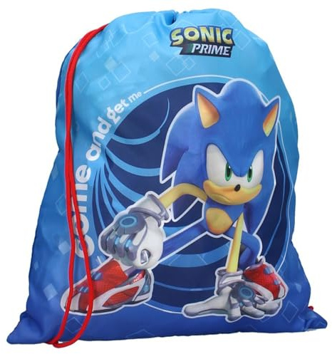 Vadobag Sportbeutel Sonic Supreme Power Turnbeutel Blau mit Sonic Aufdruck