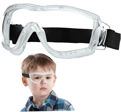 Kids Safety Goggles Anti-Fog Clear Toddler Safety Glasses Shockproof Waterproof Kids Goggles Portable