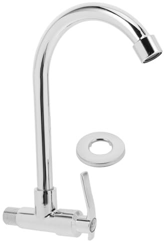 Housoutil Grifo De Cocina Grifo De Agua Fría Pared Diseño Elegante Para Fregadero