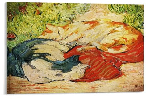 The Blue Rider Franz Marc Maler, Katze, Tierposter, Bild, Druck, Wandkunst, Poster, Gemälde, Leinwand, Poster, Kunstwerke, Raumästhetik, 40 x 60 cm
