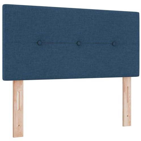vidaXL Höhenverstellbares Kopfteil mit Kopfteil Blau 80 cm Stoff | Du kannst die Höhe nach deinem Komfort anpassen, Es hat einen modernen Look mit glatten Oberflächen und klaren Linien,