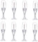 OUNONA 8pcs Mini Wine Glass Shaped Lip Gloss Tubes Refillable Lip Color Containers with Stoppers Portable Cosmetic Packaging and Washable