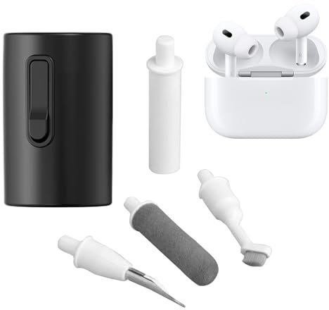 Reinigungsset, Ladeanschlussreiniger, Earbud Cleaning Brush, tragbares Werkzeug, Staubentfernung und Detailing mit weichen Borsten für Smartphone, Wireless Earbuds, Headset, Tablet,