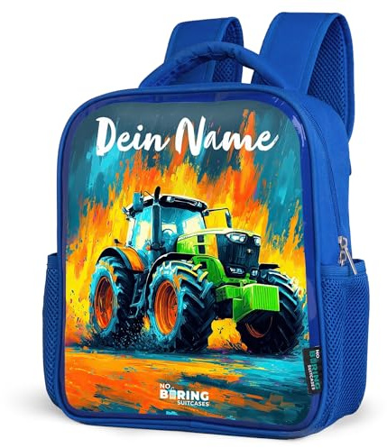 NoBoringSuitcases© Rucksack Kinder 8L Wanderrucksack leichter Kinderrucksack Blau Tagesrucksack Kindergarten Backpack Büchertasche Kindergartenrucksack Jungen Rucksäcke Farbenfroh Klein Bunt
