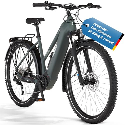 Fischer E-Bike ATB Terra 6.8i Ultimate Elektrofahrrad für Damen und Herren, RH 50, Mittelmotor 90 Nm, 36 V Akku