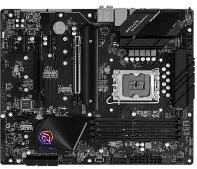 Motherboard Fit For ASRock Z690 PG RIPTIDE Motherboard Support I9-14900K I7-12700K I5-12400F CPU LGA1700 4xDDR4 DIMM USB3.2 Gen2 M. PCIe 5.0 ATX