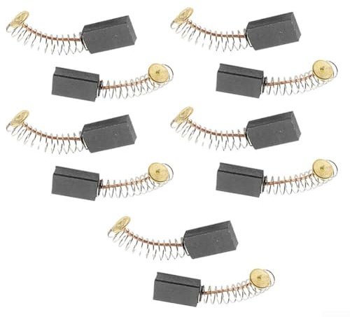 10 Pack Carbon Brushes for Electric Drills Rotary Hammers Circular Saws Angle Grinders Vacuum Cleaners and Fan Motor Replacement Tasks