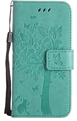 Nancen Compatible with Handyhülle Apple iPhone 7 iPhone 8(4,7 Zoll) Flip Schutzhülle Zubehör Lederhülle mit Silikon Back Cover PU Leder Handytasche im Bookstyle Stand Funktion