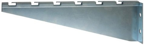 Quest Manufacturing Cable Tray Wall Bracket, 12, Zinc (CT0026-12-03),Silver