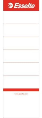 10 Beutel mit 10 selbstklebenden Etiketten für Ordner, 59 x 192 mm, weiß