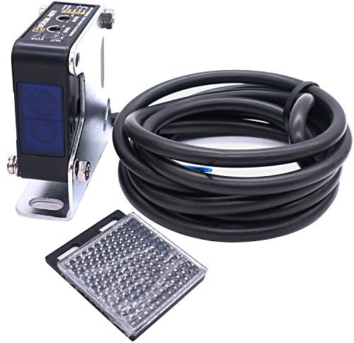Sensor de luz fotoeléctrica de pared para Taiss/interior 12-240VDC 24-240VAC Retroreflectante sensor interruptor de proximidad interruptor de inducción Distancia 5M BEN5M
