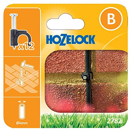 Hozelock Wall Clips 4mm (12 pack)