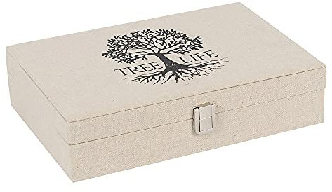 Something Different TL_0060 Jewellery Box | Tree of Life Canvas | 1pc, Brown