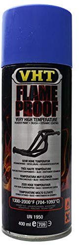 Bomboletta Spray Spruzzo Pittura Vernice Lacca Blu VHT Flame Proof Resistente Alte Temperature 700° 400ml per Motore Carter Cilindri Scarichi Marmitte