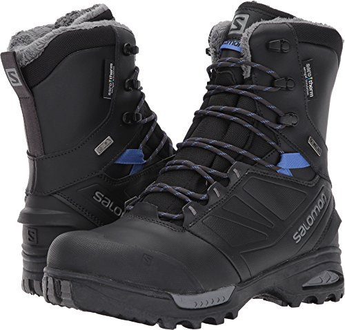 SALOMON Shoes Toundra Pro CSWP W, Stivali da neve da donna, Phantom Black Amparo Blue, 43 1/3 EU