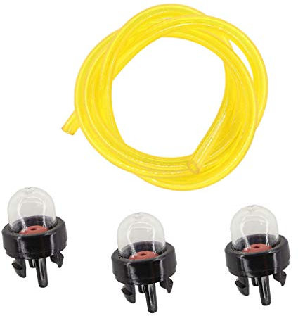 HURI 3x Primer Vergaser-Pumpe Benzinpumpe mit Benzinschlauch für Stihl FS36 FS40 FS44 FS120 FS200 MS210 MS211 MS230 MS250# 188-512, 4130 350 6200