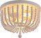 H.W.S Deckenleuchte Wohnzimmer Deckenlampe Holz Bauernhaus Weiß Kronleuchter Hölzern E27 Perlen Vintage Pendelleuchte Fixture Flush-halterung Schlafzimmer Küche Lampe Esszimmer​ Flurlampe (A)
