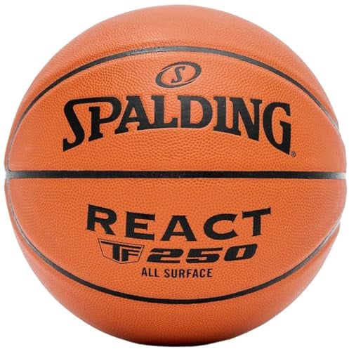 Spalding React TF 250 76802Z, Unisex basketballs, orange, 6 EU