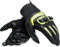 Dainese - Mig 3 Unisex Leather Gloves, Leder Motorradhandschuhe Herren und Damen, Touchscreen Kompatibel, Handschuhe Leder mit Verstärkte Handfläche, TPU Knöchelprotektoren, Schwarz/Gelb