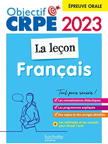 Objectif CRPE 2023 - Français - La leçon - épreuve orale d'admission (Ebook PDF)