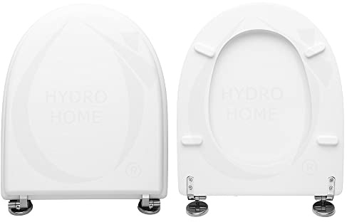 HYDRO HOME WC-Sitz Maiora Hatria Spea Kompatibel, Aus Holz Mit 2 mm Harz Beschichtet, Scharniere Befestigung Von Oben, Hergestellt in Italien
