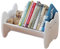 Hggzeg Children Bookcase Small Desktop Kids Bookshelf Storage Display Rack, White Book Organiser for Children's Room(White)