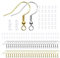 CUHZA 200Pcs Ganci per Orecchini Anallergici Fai da Te, Argento 925 con Schienali di Sicurezza e Anelli di Salto, Trasparenti