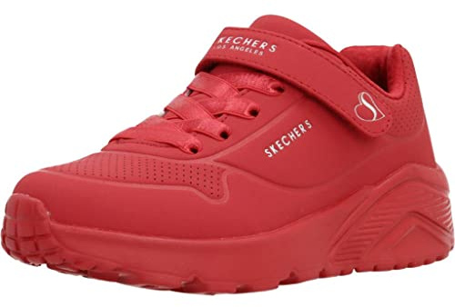 Skechers Girls' UNO Lite Spread the Love, White/Light Purple