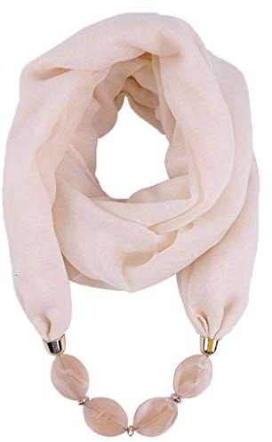 Damen Tücher Halskette Modeschmuck Anhänger Schals Sonnenschutz Jahrgang böhmischen Stil Kette Quasten Schal Halskette Halstücher Bekleidung Elegante Schal Wrap Pashminas