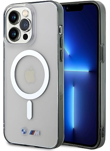 CG MOBILE BMW Magsafe Schutzhülle mit M-Logo-Design für iPhone 15 Promax, transparent