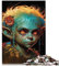 EIN Weiser Elf, magischer Kobold, 1000 teiliges Puzzle, Puzzle für Erwachsene, Kinder ab 12 Jahren, Puzzle für Sommerliebhaber, 10,27 x 20,47 Zoll/26 x 38 cm.