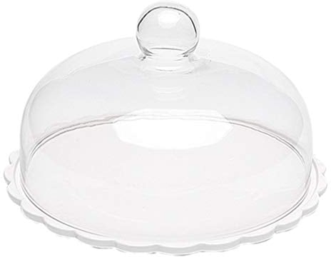 Cake Display Dome Glass Dome Glass Dome with Ceramic Base Cake Stand Glass Display Dome Cloche ar Glass Bell Jar Cover for Dessert Cheese Candy Plants Succulents Glass Cloche Cloche Dome