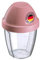 Westmark Schüttelbecher – Dressingshaker mit herausnehmbarer Mixscheibe, Fassungsvermögen: 0,25 l, Höhe: 12,8 cm, Kunststoff, BPA-freier Mixbecher (Klar/Rosa)