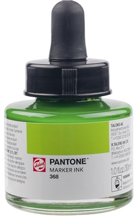 Talens | Pantone Marker-Tinte 30 ml 368 | Flüssige Tinte + Marker-Nachfüllung | Wasserbasierte, pigmentierte Tinte in 108 Pantone-Farben