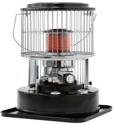 Outdoor-Kerosin-Heizung, tragbare 5,3 l 360° Camping-Ölheizungen, 2600 W dauerhafte Paraffin-Heizung, sofortige Heizung für drinnen und draußen, Terrasse, Deck, Zuhause, 8900 BTU/H