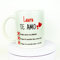 Taza personalizada TE AMO - Regalo original san valentin - Regalo original para pareja - Regalo para mujer - Regalo san valentin mujer - Regalo para hombre -