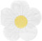 20 x Daisy Shaped Floral Paper Napkins for Tea Parties, Mother’s Day | Easter Table Decorations, Spring Serviettes for Decoupage | Eco-Choice 100% Recyclable | (NO Plastic) Talking Tables Branded