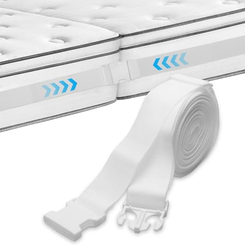 Supporto per Materasso, Cinghie Regolabili da 10 m, per Collegare 2 Materassi a Una Grande Superficie di Riposo, Ponte dell'amore, Raccordo per Materassi Matrimoniali a King