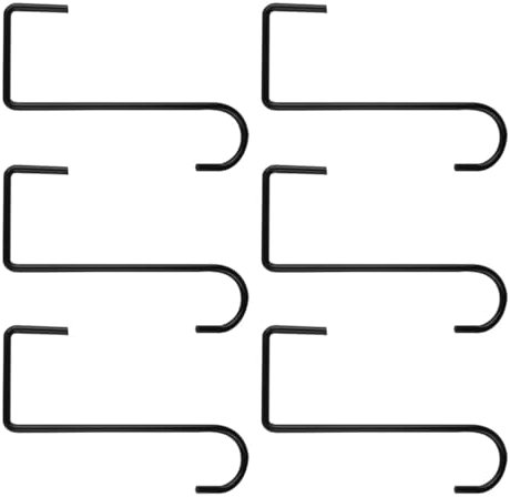 Garneck 6piezas Soporte Para Macetas Para Balcón De Colgadores De Flores Para Decoración Exterior Resistente y Fácil De Instalar Color Negro