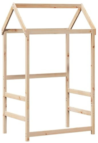 vidaXL Dach für Kinderbett 108x70x176,5 cm Massivholz Kiefer