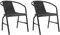 KLYEON Gartenstühle 2 STK. Kunststoff Rattan-Optik und Stahl 110 kg,Moderne RattanOptik Gartenstühle aus Stahl Stabil, Wetterfest, Stapelbar Terrassen Sitzmöbel, Gartenmöbel & Zubehör