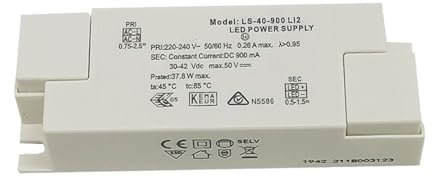 HAPRSLIKG Controlador de Foco LED Fuente de alimentación Corriente Constante 30W Transformador 42W balasto Driver 8W(EIP060C1200LSL/30-50V/1200ma)