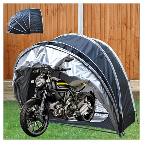 Bike Tent Hanging 2 in 1 Bicycle Covers Outdoor Storage Waterproof for 2/3/4/5 Bikes or 1 Motorcycle Shed and Storage Storage Sheds,Black